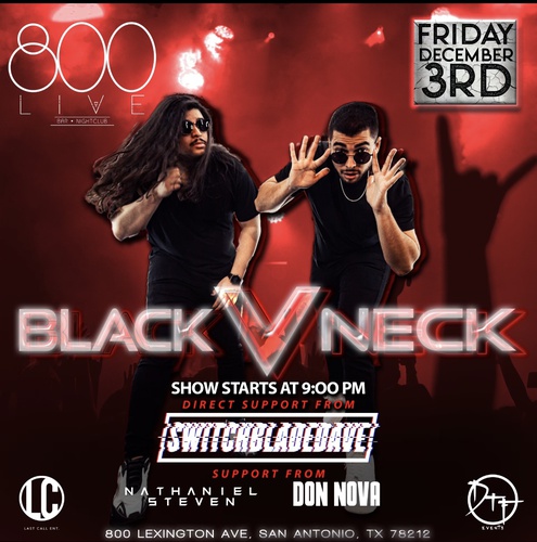 Black V Neck at 800 LIVE
