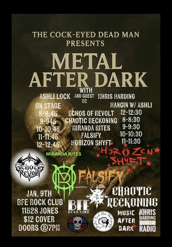 Metal After Dark at BFE Rock Club