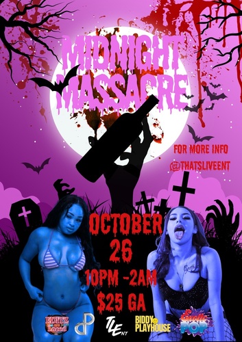 MIDNIGHT MASSACRE Halloween Party - Oct. 26, 2024