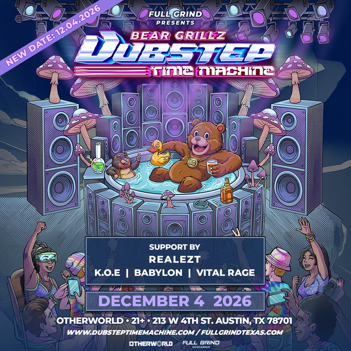 Bear Grillz - Dubstep Time Machine Tour | Austin, Tx