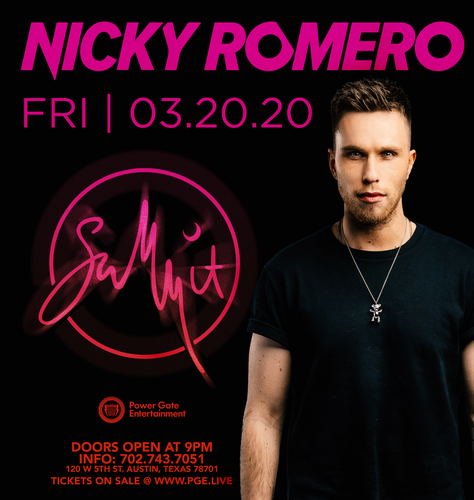 (Postponed) Nicky Romero @ Summit Austin