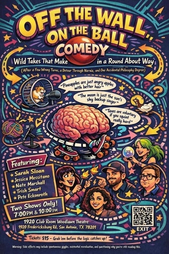 Off the wall, on the ball comedy