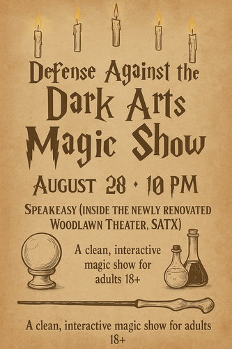 Defense Against the DARK ARTS MAGIC SHOW
