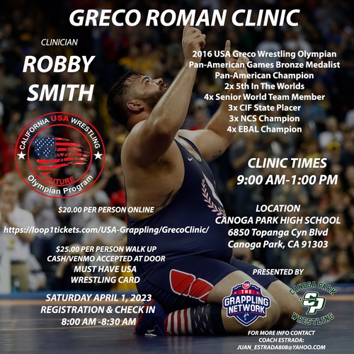 Robby Smith CA USA Greco Wrestling Clinic